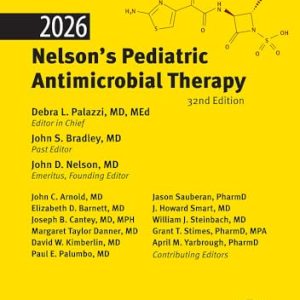 2026 Nelson’s Pediatric Antimicrobial Therapy, 32th edition