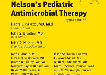 2026 Nelson’s Pediatric Antimicrobial Therapy, 32th edition
