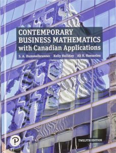 Contemporary Business Mathematics with Canadian Applications, 12th Edition