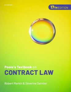 Oxford University Press Pooles Textbook on Contract Law, 17th Edition