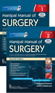 Manipal Manual of Surgery, Vol 1, 2 – 7th edition
