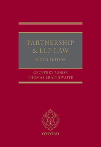 Partnership and LLP Law, 9th Edition Partnership and LLP Law, 9th Edition