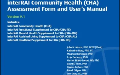 interRAI Community Health (CHA) Assessment Form and User’s Manual, (Standard English Edition), v 9.1.3