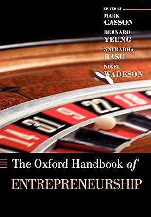 The Oxford Handbook of Entrepreneurship
